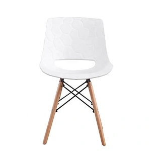 Model dining room furniture stackable plastic chair seat