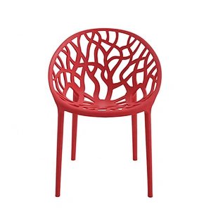 Leisure design white PP plastic dining chairs for home use