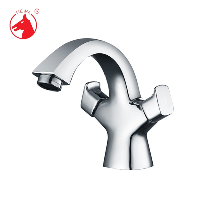 two handles basin faucet