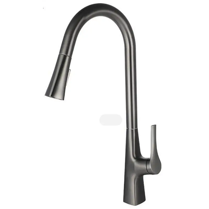 Brass pull-out kitchen mixer
Normal cartridge‚   zinc handle‚
zinc spout+plastic sprinkler head+ 1.5M S/S pull out hose‚3/8*40CM S/S hose