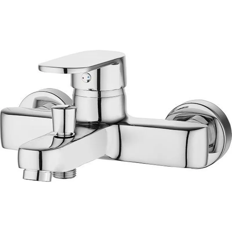 Zinc bath mixer‚ normal cartridge‚ without shower and hose‚ S/S outside nut and S/S inside nut‚40g S/S elbow and S/S flange