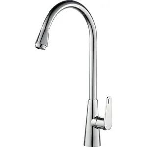 Zinc cold ktichen tap‚ brass half ture head valve‚ zinc handle‚ S/S spout‚ plastic nut