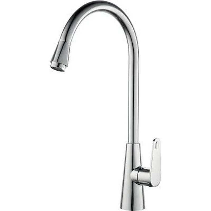 Zinc cold ktichen tap‚ brass half ture head valve‚ zinc handle‚ S/S spout‚ plastic nut