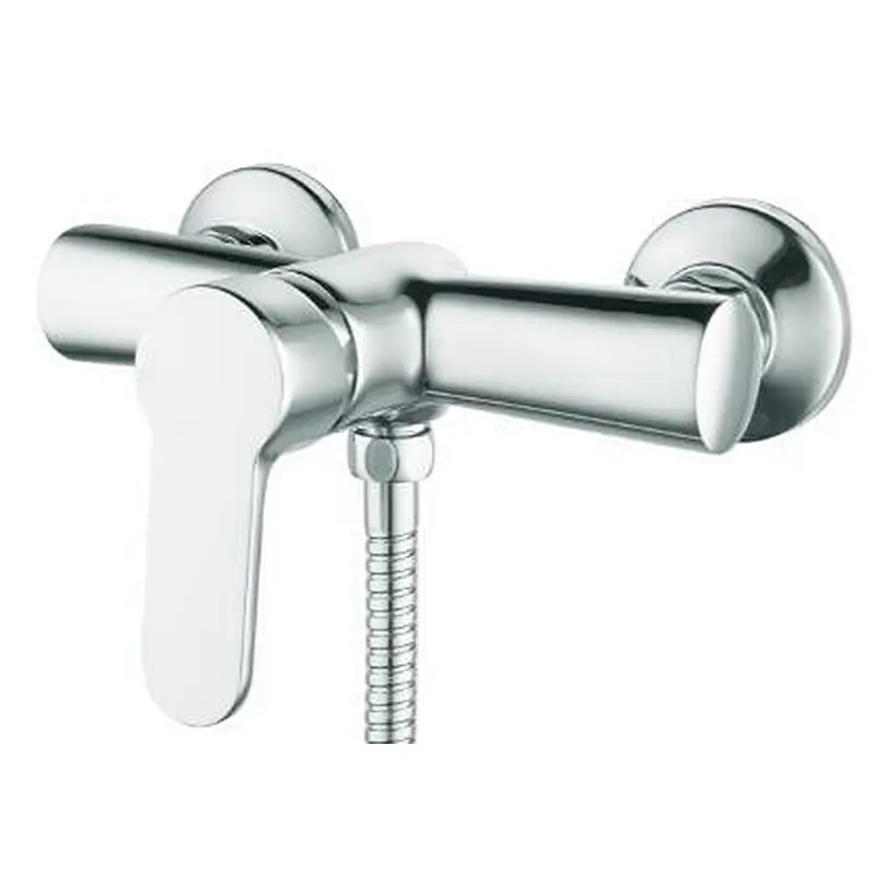 Brass shower mixer‚wanhai cartridge‚ zinc handle‚w/o shower and hose‚ 65g Brass Excentric+ S/S cover