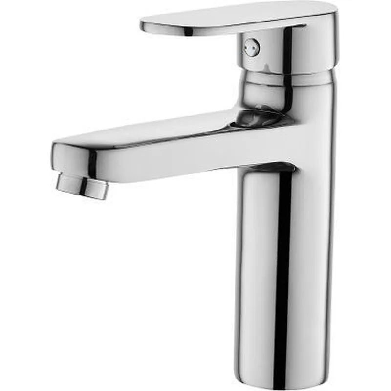 Zinc basin mixer‚ normal cartridge‚ without pop up‚1/2*40CM s/s hose S/S nut