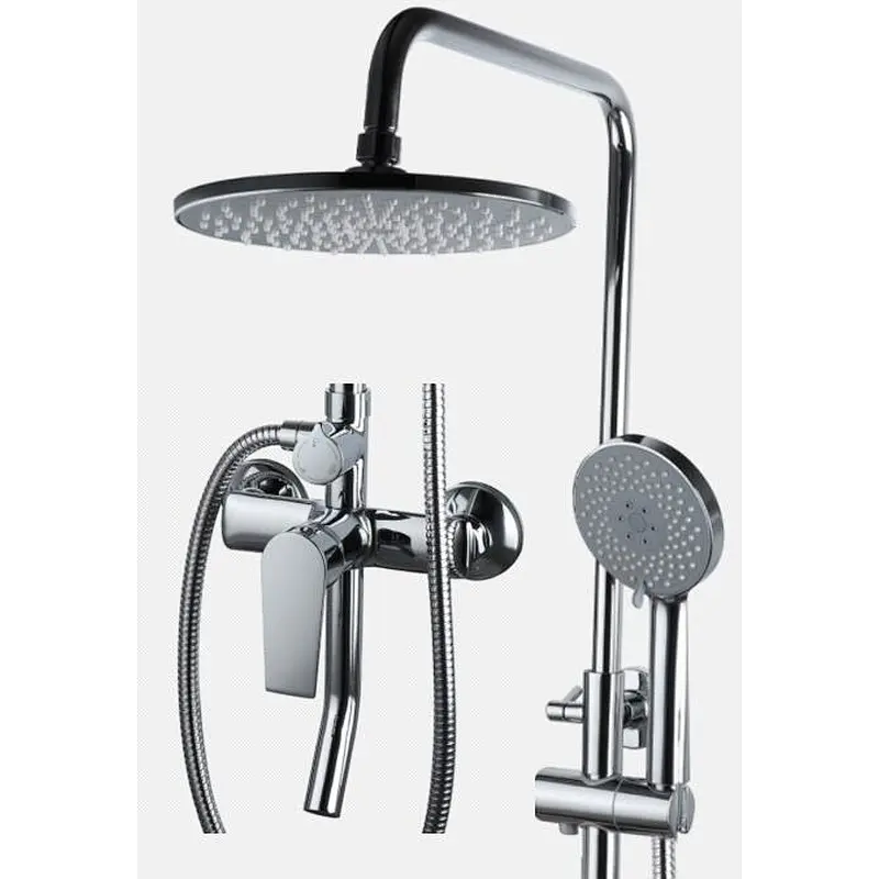 Set miscelatore doccia termostatico a parete TIEMA