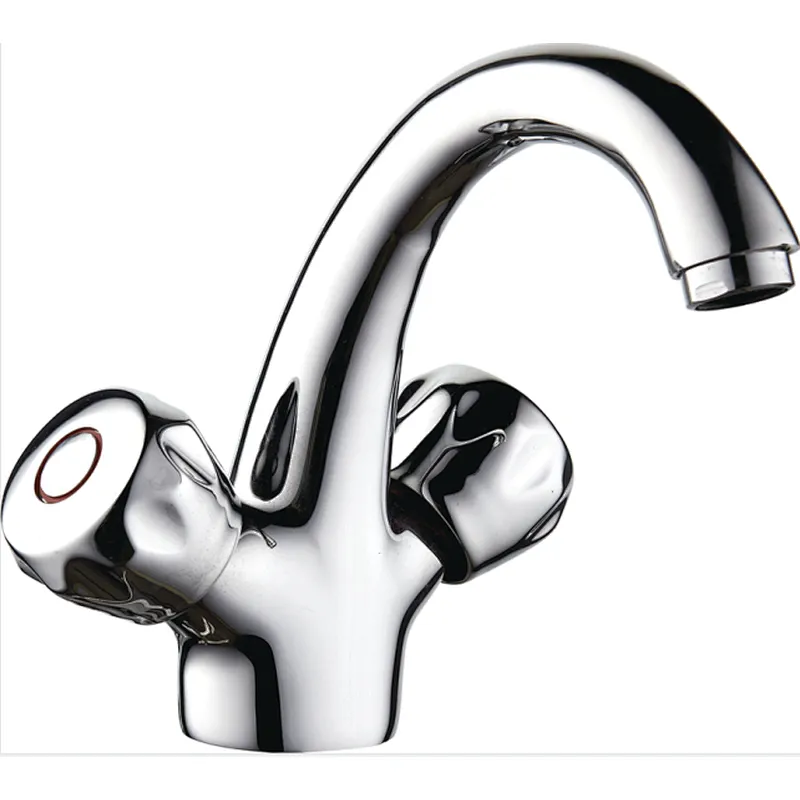 Brass basin mixer, brass head valve, GS zinc handle,  w/o pop up, 3/8*35CM S/S hose