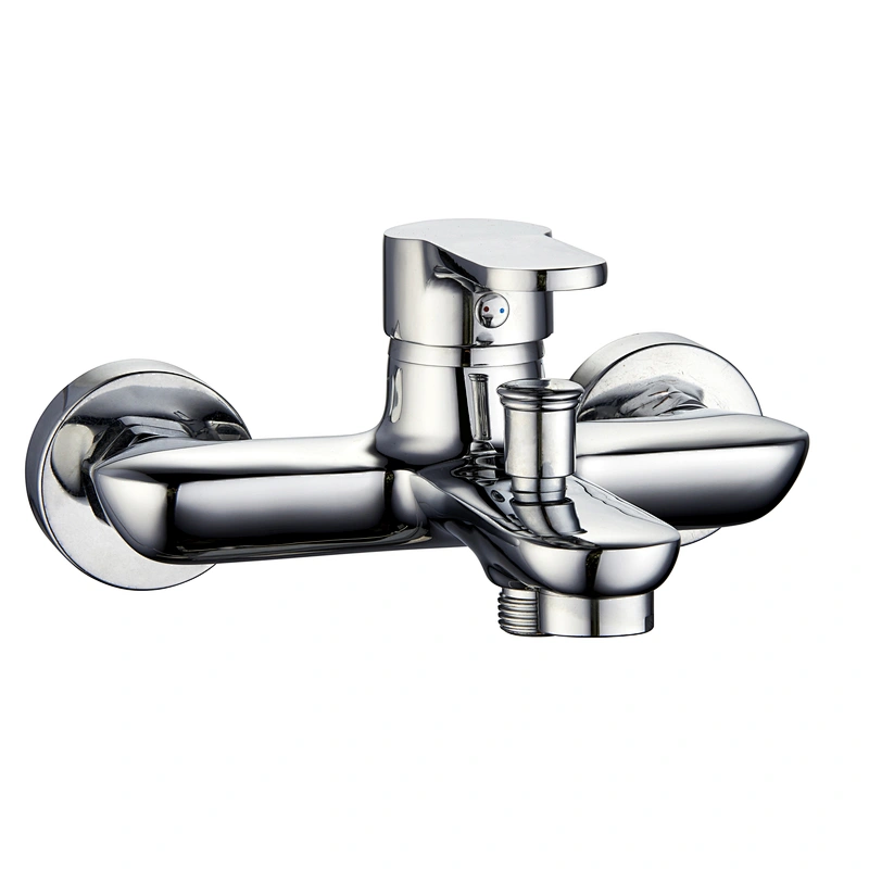Brass bath mixer‚wanhai cartridge‚ zinc handle‚w/o shower and hose‚ 304# S/S Excentric 48g+ S/S cover