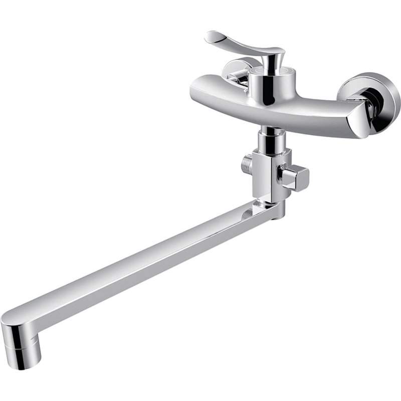 Brass kitchen and shower mixer‚normal cartridge‚ zinc handle‚Brass spout+brass drivert‚ 65g Brass Excentric+ S/S cover