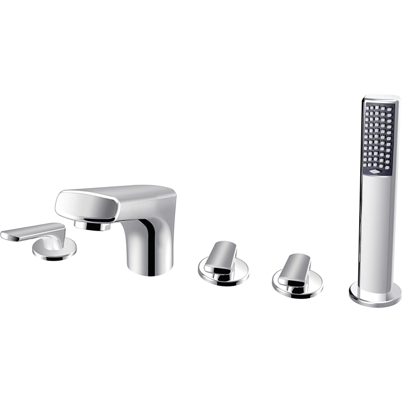 Build-in Brass bath mixer‚half turn cartridge‚zinc handle‚1.5M s/s hose + brass shower head
