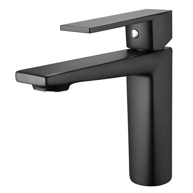 Brass Basin mixer（black)‚                 wanhai cartridge‚                 zinc handle‚                            w/o pop up‚                        3/8*35CM S/S hose