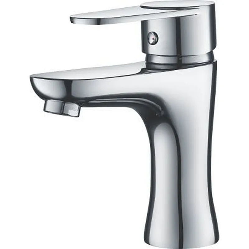Zinc basin mixer‚ normal cartridge‚ without pop up‚1/2*40CM s/s hose S/S nut