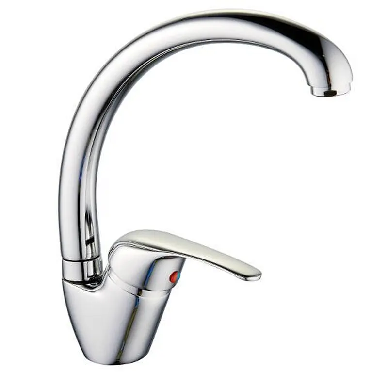Brass kitchen mixer‚normal cartridge‚zinc handle‚S1# S/S Spout‚3/8*35CM S/S hose