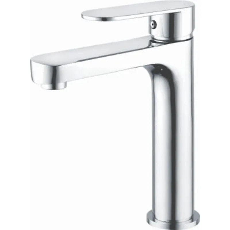 Brass Basin mixer‚wanhai cartridge‚zinc handle‚w/o pop up‚3/8*35CM S/S hose