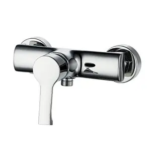 Brass shower mixer‚wanhai cartridge‚ zinc handle‚w/o shower and hose‚ 65g Brass Excentric+ S/S cover