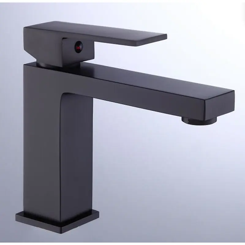 Brass Basin mixer（black)‚                 wanhai cartridge‚                 zinc handle‚                            w/o pop up‚                        3/8*35CM S/S hose