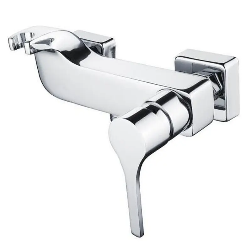 Brass shower mixer‚wanhai cartridge‚ zinc handle‚w/o shower and hose‚ 65g Brass Excentric+ S/S cover