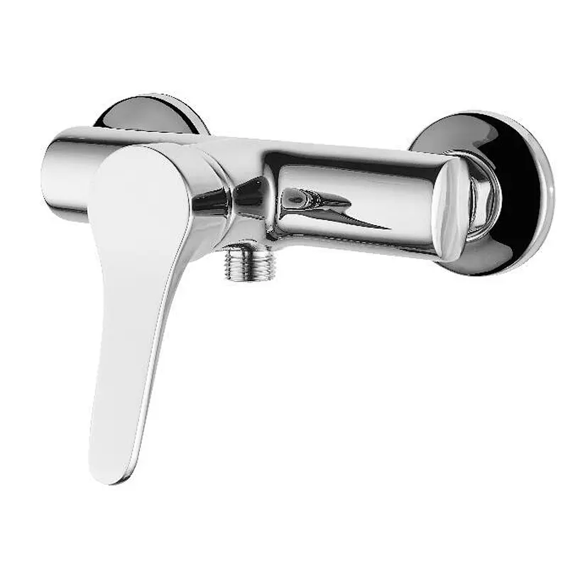 Brass shower mixer‚wanhai cartridge‚ zinc handle‚w/o shower and hose‚ 60g Brass Excentric+ S/S cover