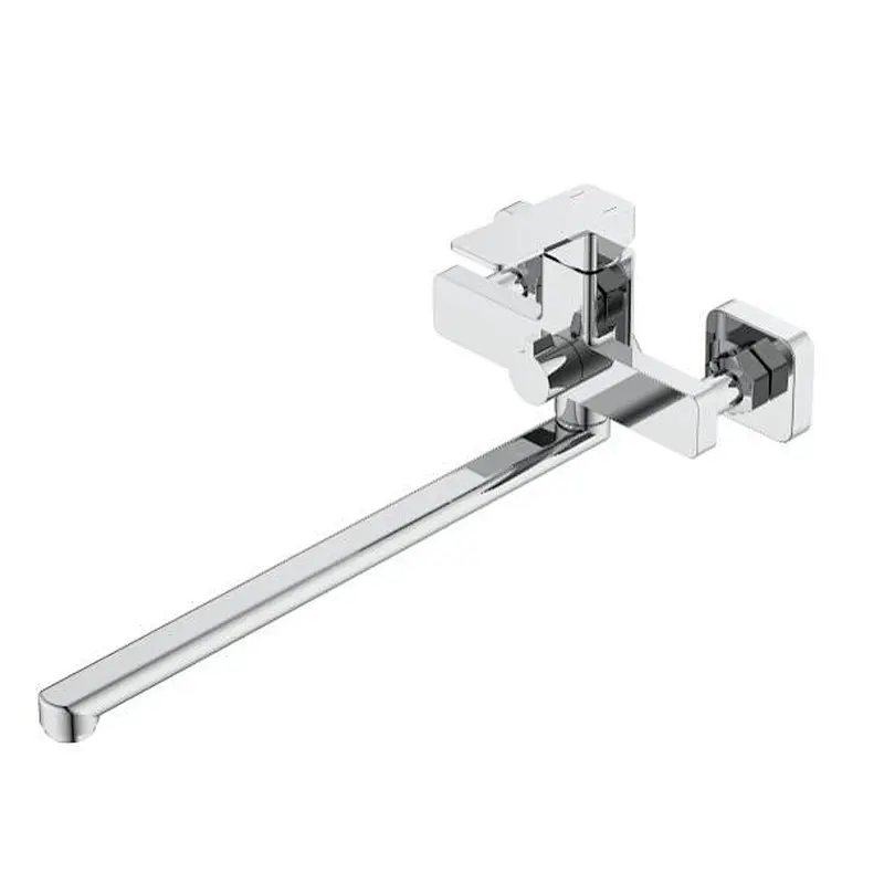 Brass shower mixer‚wanhai cartridge‚ zinc handle‚w/o shower and hose‚ S/S inside nut+outside nut‚304# S/S Excentric 48g+cover