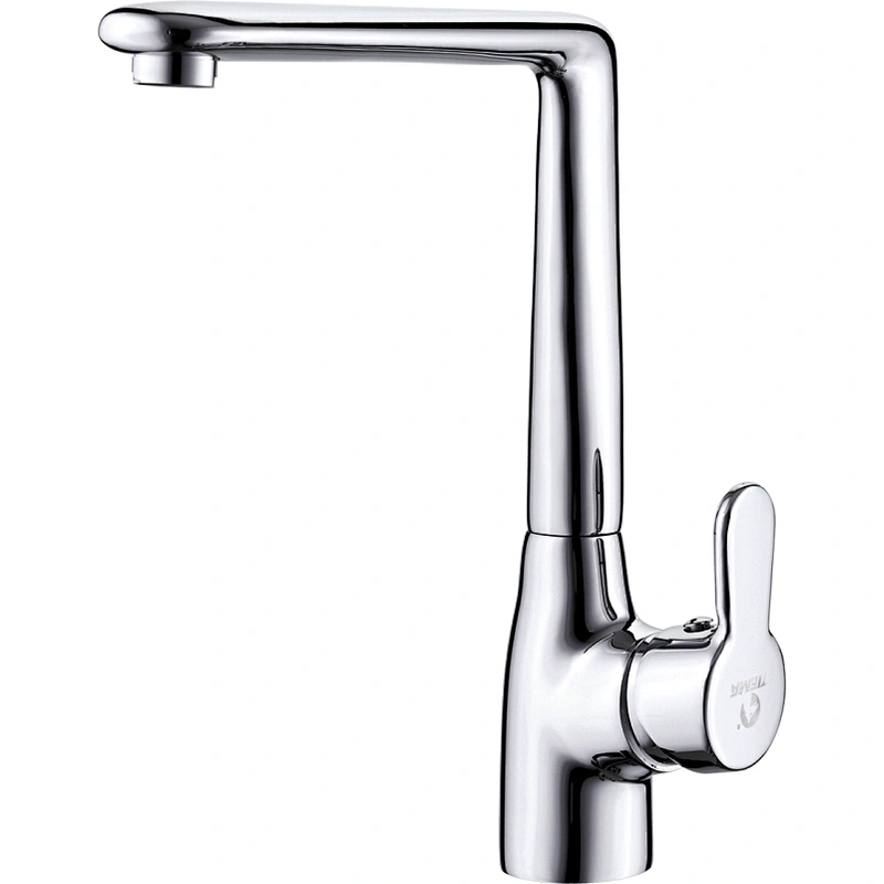 Brass Kitchen mixer‚ wanhai cartridge‚zinc handle‚brass casting spout‚3/8*35CM S/S hose