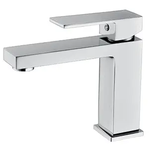 Brass Basin mixer‚                 wanhai cartridge‚                 zinc handle‚                            w/o pop up‚                        3/8*35CM S/S hose