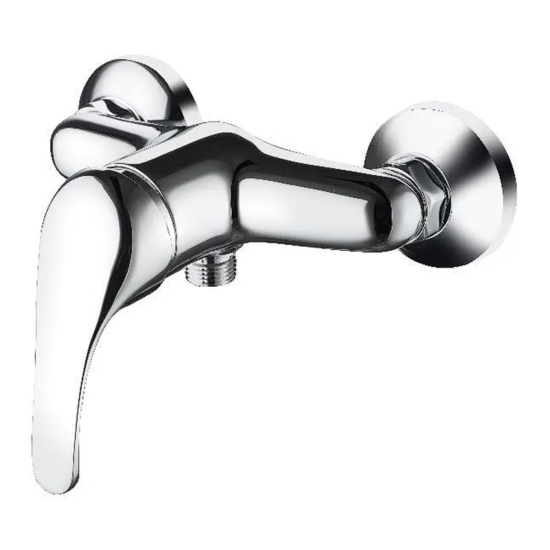 Brass shower mixer‚normal cartridge‚ zinc handle‚w/o shower and hose‚ brass inside nut+outside nut‚304# S/S Excentric 48g+cover