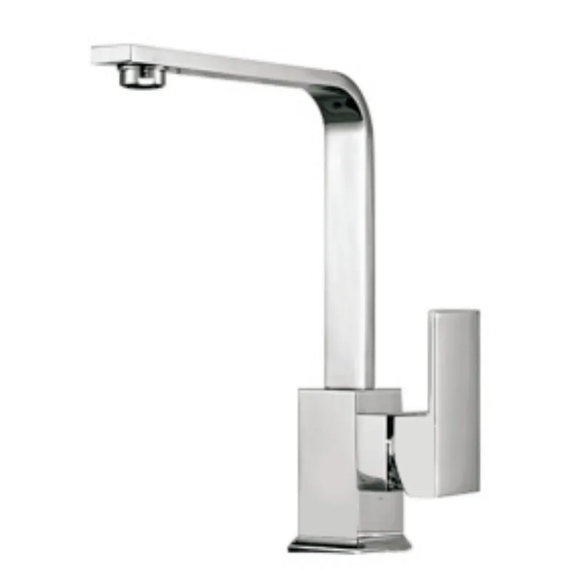 Brass sink kitchen mixer‚ zinc handle‚ normal cartridge‚ S/S spout‚ 3/8*35 CM s/s hose