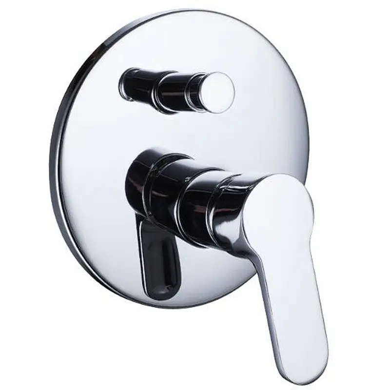Brass double function Concealed mixer‚S/S Round cover ‚ wanhai  cartridge‚zinc handle‚ W/O shower