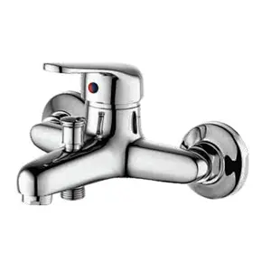Brass bath mixer‚normal cartridge‚ zinc handle‚w/o shower and hose‚ brass inside nut+outside nut‚201# S/S Excentric 50g+cover