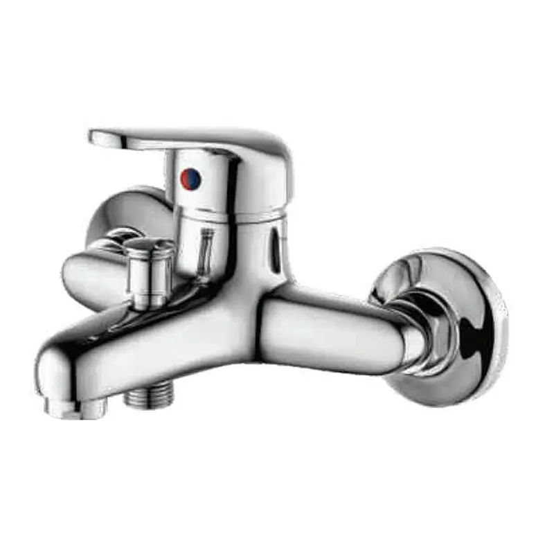 Brass bath mixer‚normal cartridge‚ zinc handle‚w/o shower and hose‚ brass inside nut+outside nut‚201# S/S Excentric 50g+cover