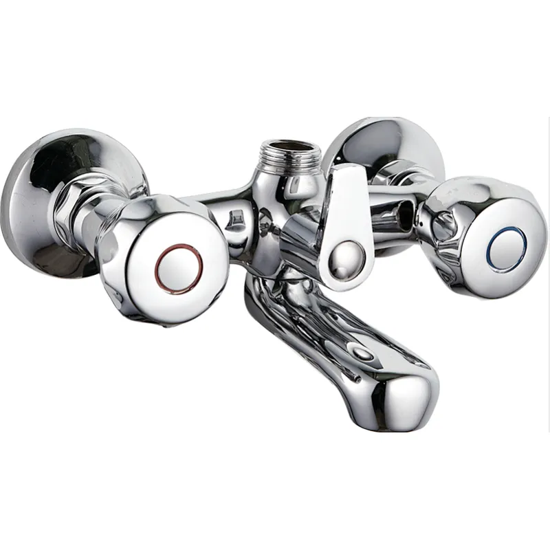 Brass bath mixer, brass head valve, GS zinc handle, without shower and hose, S/S inside nut +s/s outside nut, 304# S/S Excentric 48g+ 201 S/S cover