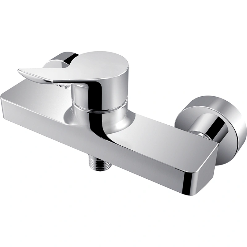 Brass shower mixer‚wanhai cartridge‚ zinc handle‚w/o shower and hose‚ 65g Brass Excentric+ S/S cover