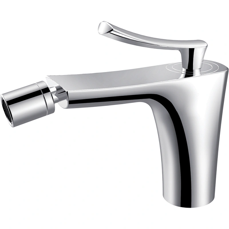 Brass Bidet mixer‚wanhai cartridge‚zinc handle‚w/o pop up‚3/8*35CM S/S hose