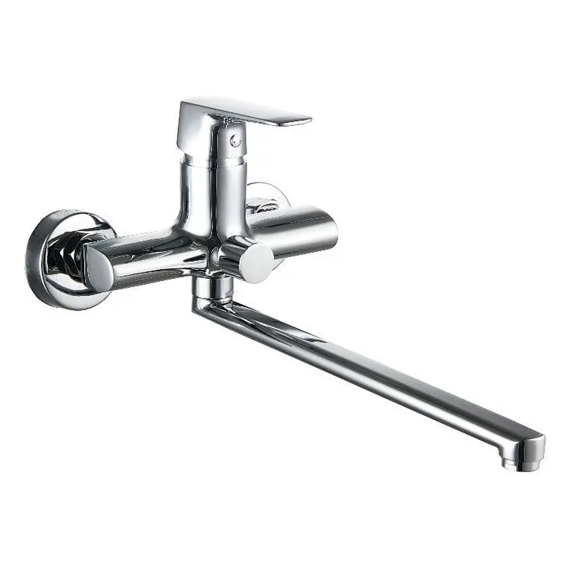 Brass kitchen and shower mixer‚normal cartridge‚ zinc handle‚Q4 brass spout‚ 65g Brass Excentric+ S/S cover