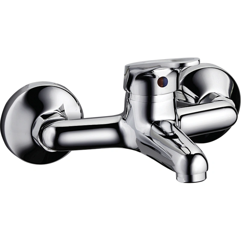 Brass bath mixer‚normal cartridge‚ zinc handle‚ S/S inside nut+outside nut‚201# S/S Excentric 50g+cover