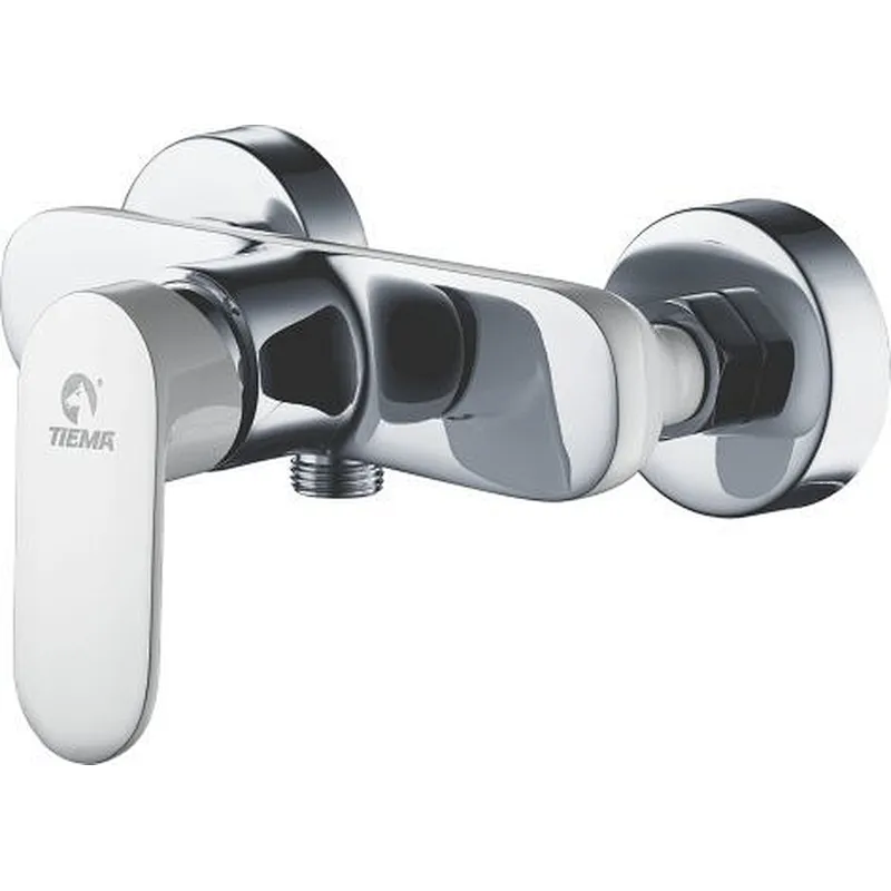 Brass shower mixer (C+W)‚wanhai cartridge‚ zinc handle‚w/o shower and hose‚ 65g Brass Excentric+ S/S cover
