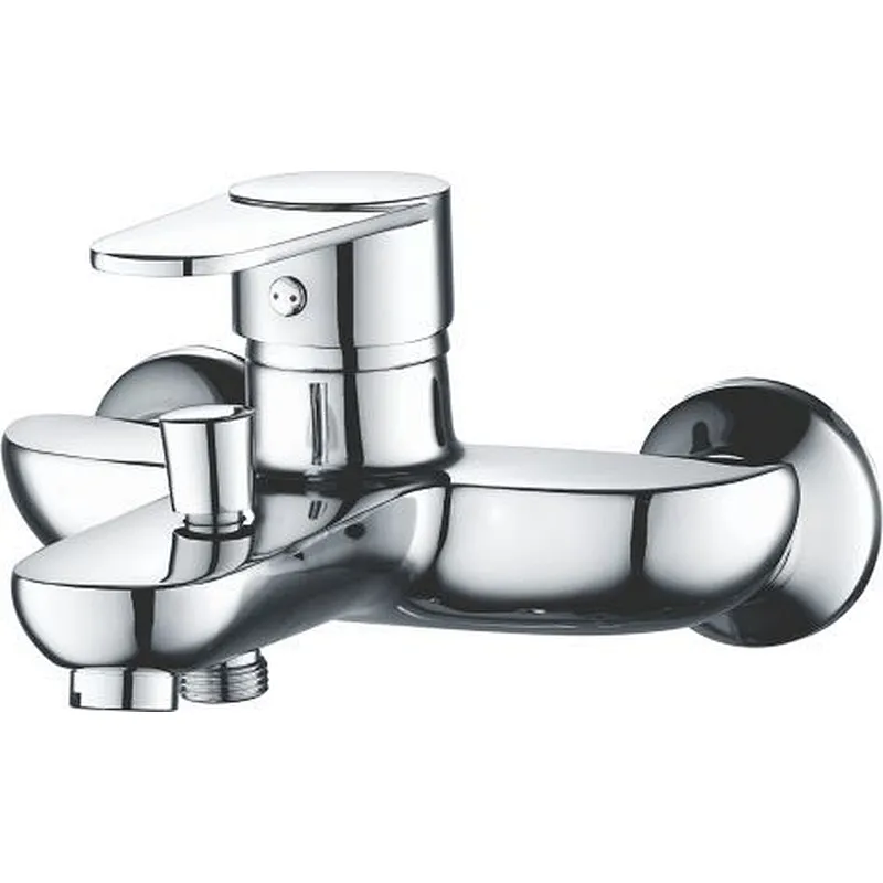 Zinc bath mixer‚ normal cartridge‚ without shower and hose‚ S/S outside nut and S/S inside nut‚40g S/S elbow and S/S flange