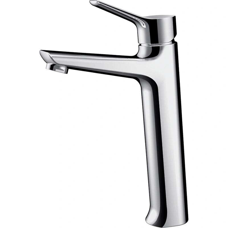 Brass Basin mixer‚wanhai cartridge‚zinc handle‚w/o pop up‚3/8*35CM S/S hose
