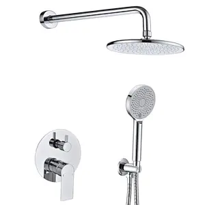 Conjunto de chuveiro misturador termostático para banheiro de latão TIEMA