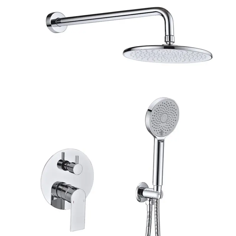 Conjunto de chuveiro misturador termostático para banheiro de latão TIEMA
