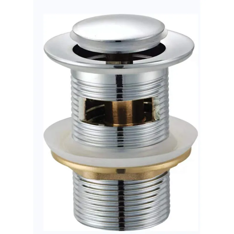 Brass push pop up, brass nut