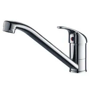 Brass kitchen mixer‚normal cartridge‚zinc handle‚S/S Spout‚3/8*35CM S/S hose