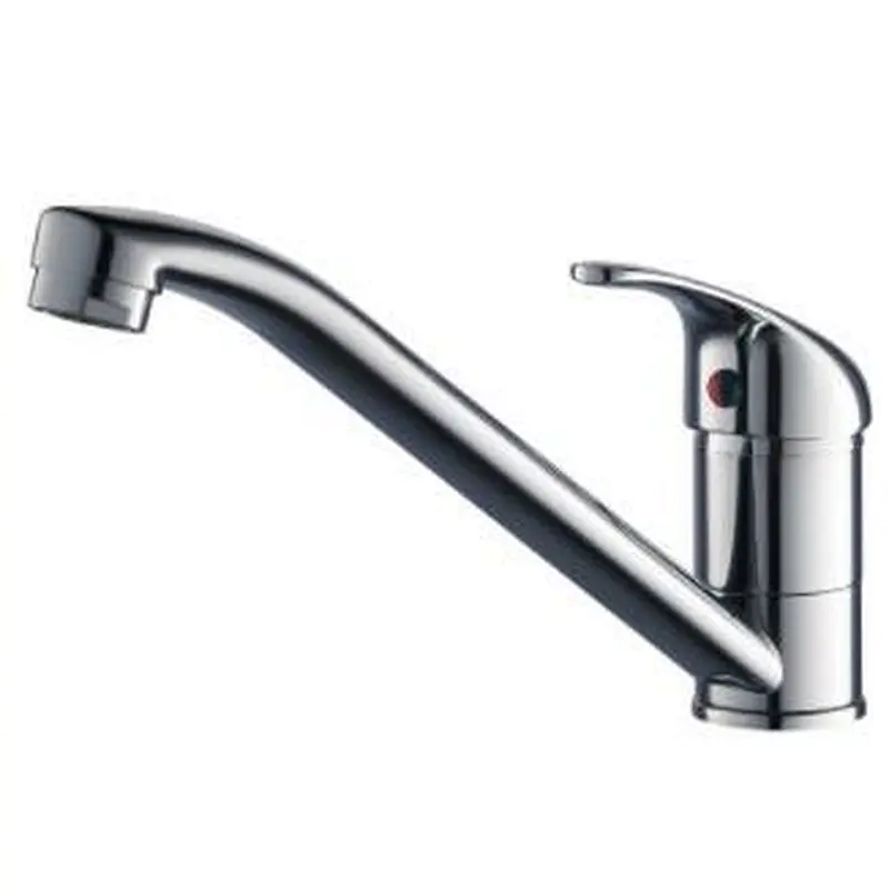 Brass kitchen mixer‚normal cartridge‚zinc handle‚S/S Spout‚3/8*35CM S/S hose