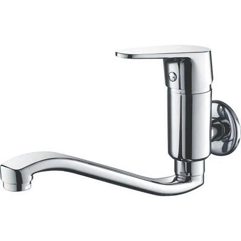Brass cold kitchen tap‚ wanhai cartridge‚zinc handle‚ S/S spout