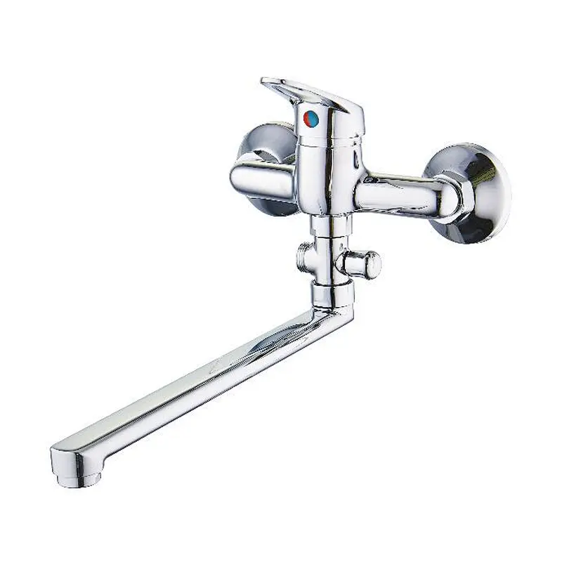 Brass kitchen and shower mixer‚normal cartridge‚ zinc handle‚ S/S spout 300mm‚brass Diverter‚ S/S inside nut+outside nut‚201# S/S Excentric 50g+cover