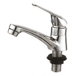 Zinc basin tap, 25mm cartridge, Plastic handle, plastic cover, plastic aerator, plastic nut