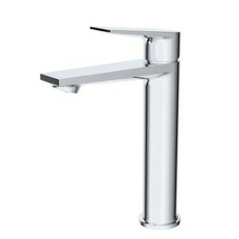 Nuevo grifo triangular de baño de lavabo alto de diseño