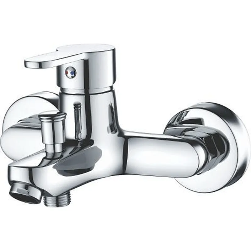 Brass bath mixer‚wanhai cartridge‚ zinc handle‚w/o shower and hose‚ 60g Brass Excentric+ S/S cover