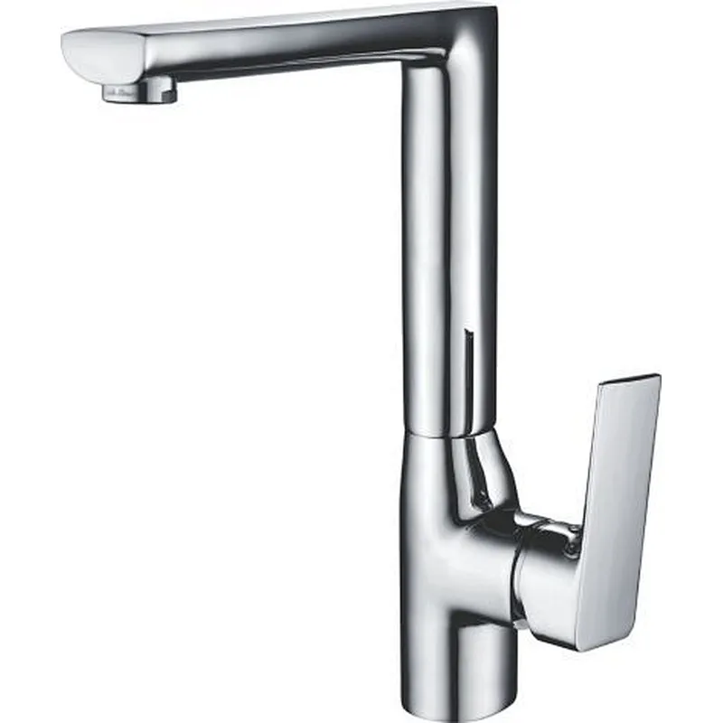 Brass sink kitchen mixer‚ zinc handle‚ wanhai cartridge‚ brass casting spout‚ 3/8*35CM s/s hose