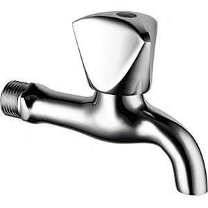 Zinc short chrome tap‚ brass  head valve‚ zinc handle